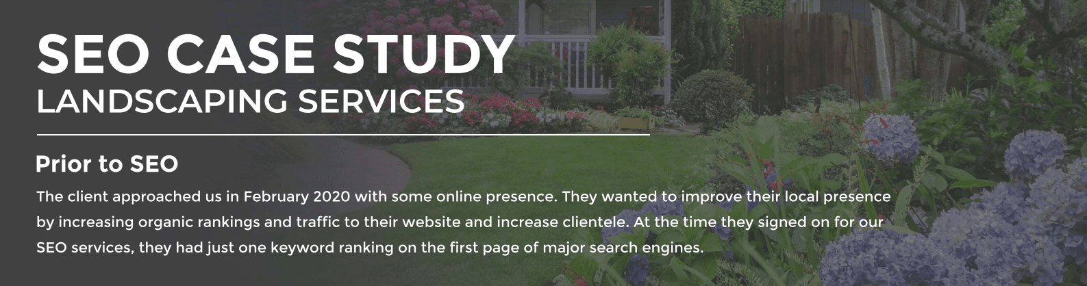 Sacramento SEO-Landscaping Case Study